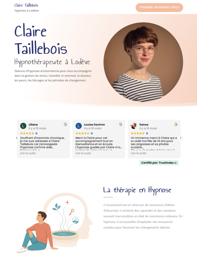 Capture du site de claire taillebois